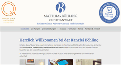 Desktop Screenshot of anwaltboehling.de